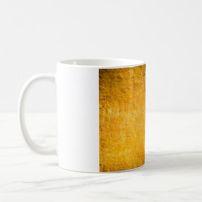 Blybetongglöd från yta från väggarna på kaffemugg (Vänster)