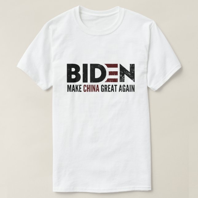 Blyda om Chinan blir Underbar igen Bumper-etikett T Shirt (Design framsida)