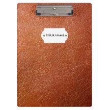 Blyersklipp av ädelbrunt läder