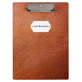 Blyersklipp av ädelbrunt läder