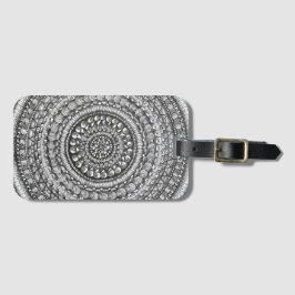 Blyerts Original Konst Mandala Design Bagagebricka
