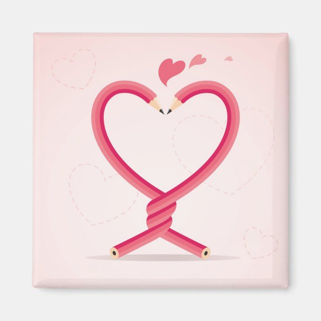 Blyertspennor i Kärlek Magnet (Framsidan)