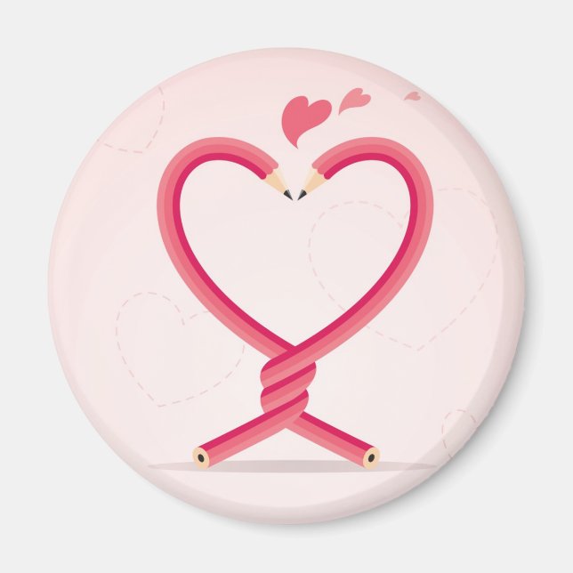 Blyertspennor i Kärlek Magnet (Framsidan)