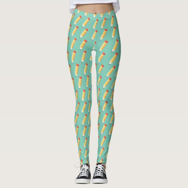 Blyertspennor nummer 2 leggings (Framsida)