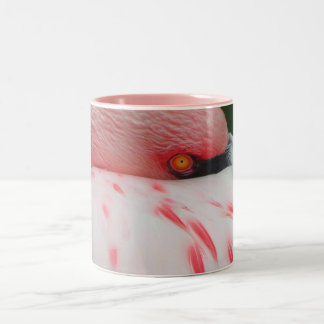 Blyg Flamingokaffekopp Två-Tonad Mugg