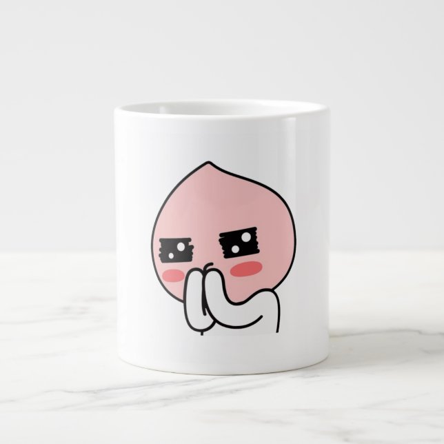 Blyg persika jumbo mugg (Framsidan)
