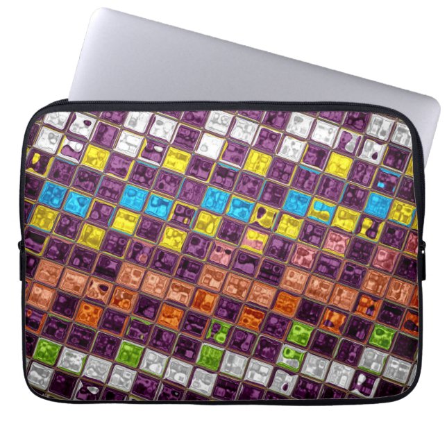 Blyglas Mönster #8 Laptop Fodral (Framsidan)