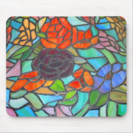 Blyinfattat blommousepad musmatta