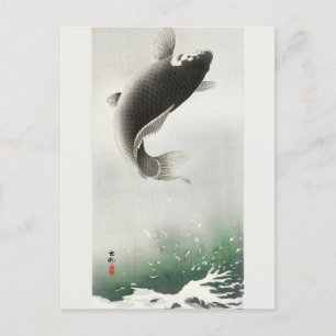 Blykarp Fiskfärg vid Ohara Koson Vykort