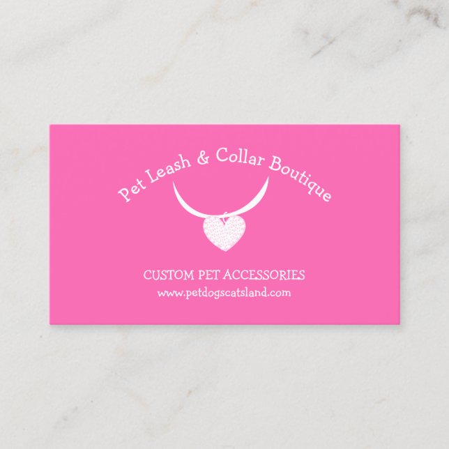 Blykollar för sällskapstillbehör visitkort (Framsida)