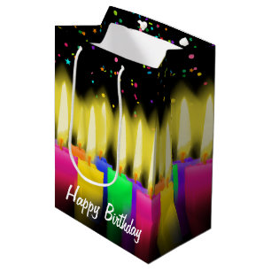 Blyljus och konfetti på svart