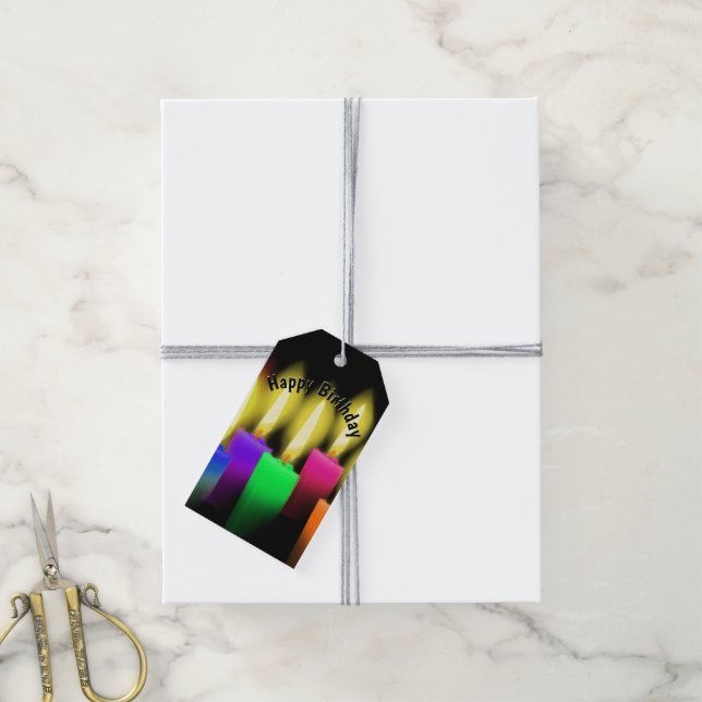 Blyljus på dagtid presentetikett (Med Snöre)