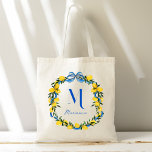 Blyskrapor av citronblått personlig tygkasse<br><div class="desc">Blyerskvett av citronblåborrband med möhippa av personlig ger engrammade totepåsar,  citruscitronblått och personlig av gult till säcken; pjäser av sommarstuga till säcken brudens sida gynnar möhippor</div>