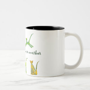 Blytak för en katt precis till Another Två-Tonad Mugg