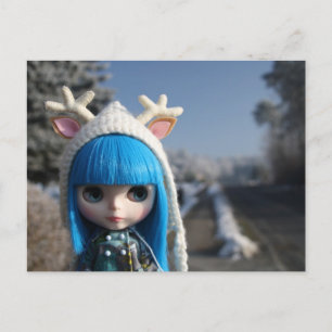 Blythe blue vykort