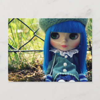 Blythe blue vykort