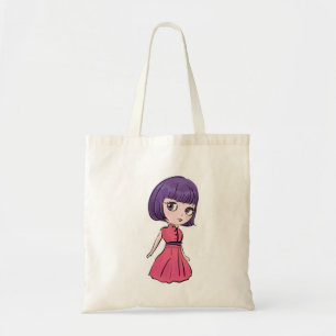 Blythe-dockkonst, söt och kawaii-illustration tygkasse