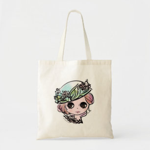 Blythe doll art, söt och kawaii illustration tygkasse