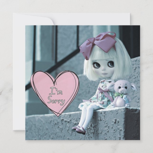 Blythe Doll "Jag är ledsen"-kort Kort (Framsida)