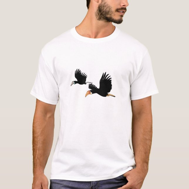 Blyths Hornbillfåglar - dem symbol av äkta kärlek Tee (Framsida)