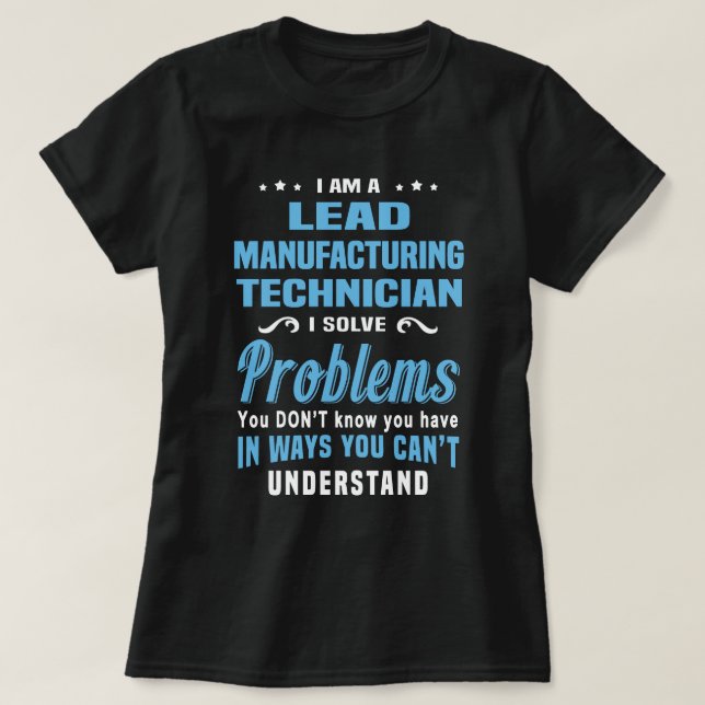 Blytillverkningstekniker T Shirt (Design framsida)