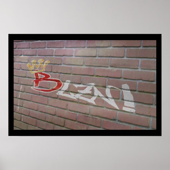 Blzn Brick Wall Poster (Framsidan)
