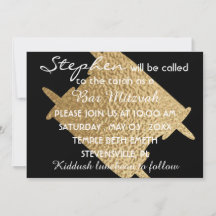 BM Bat Mitzvah Bar Mitzvah Guld Torah 5 x 7
