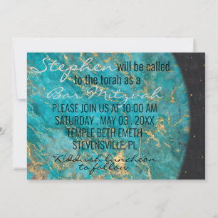 BM Bat mitzvah Pub Mitzvah ut ur denna värld Inbjudningar