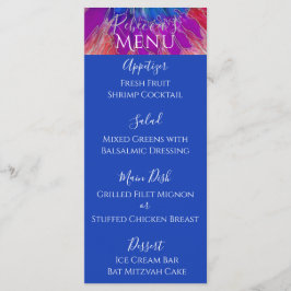 BM Fladdermus eller Pub Mitzvah Elegant Tie Dye Fo Meny