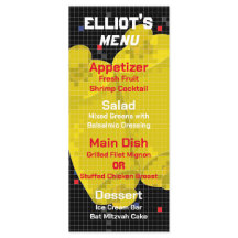 BM Fladdermus eller Pub Mitzvah GAME ON Food Menu