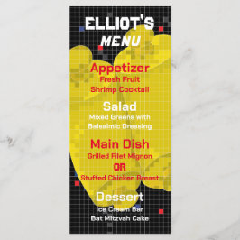 BM Fladdermus eller Pub Mitzvah GAME ON Food Menu Meny