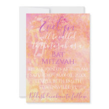 BM Fladdermus N Pub Mitzvah Flowery Subtle-inbjuda