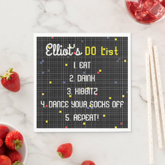 BM Fladdermus Pub Mitzvah Game on Pappersservett