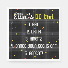 BM Fladdermus Pub Mitzvah Game on Pappersservett