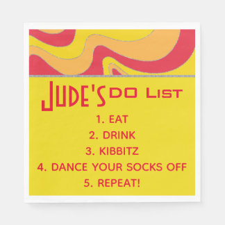 BM Fladdermus Pub Mitzvah Silvery Vågar Napkins Pappersservett