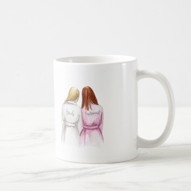 BM för lång brud för TACKmuggBl röd lång Kaffemugg (Höger)