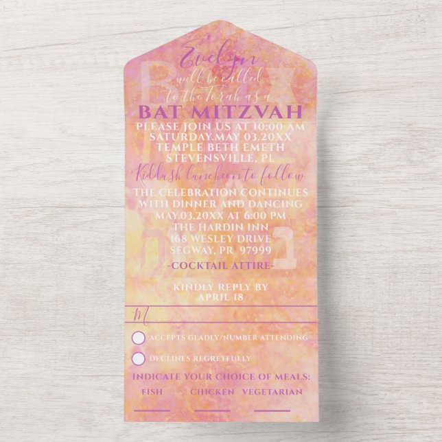 BM Pub Bat mitzvah Enkelt subtle (Inside)
