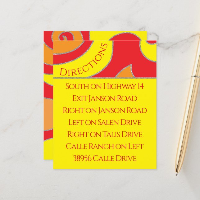 BM Pub Bat mitzvah hölje/dragkortsswirl för  hölje (Fram/Back In Situ)