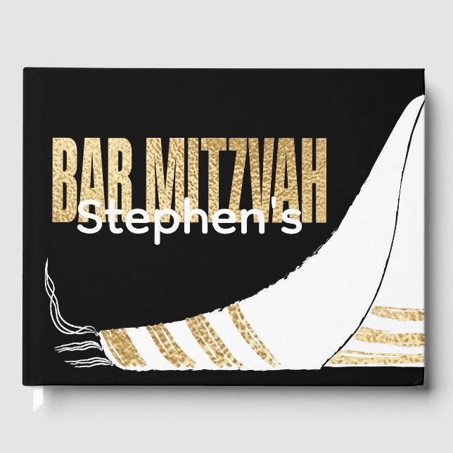 BM Pub Mitzvah Elegant Guld Guest Bok (Framsida)