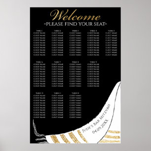 BM Pub N Bat mitzvah sätesdiagram för säten i Guld Poster