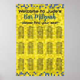 BM Pub och Bat mitzvah spel på sätesdiagram Poster