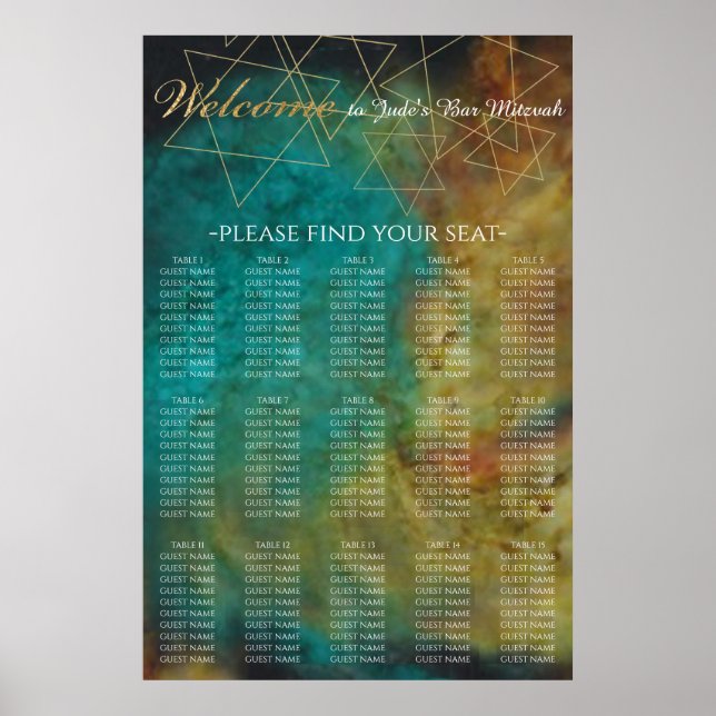 BM Pub och Bat mitzvah utanför världssätet Poster (Framsidan)
