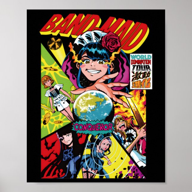 Bm World Domination Tour Sticker Poster (Framsidan)