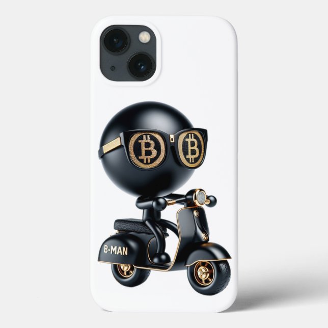  Bman på en scooter, Bitcoin, av Natasha Us   (Baksida)