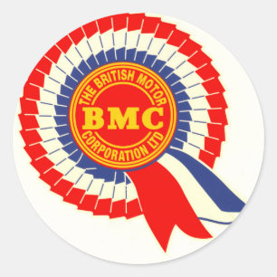 BMC-Rosetteklistermärke Runt Klistermärke