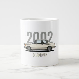 BMW 2002 Chamonix Vit Klassisk Bil Jumbo Mugg