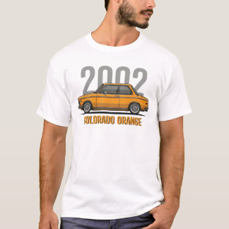 BMW 2002 Colorado Orange Klassisk Bil T Shirt