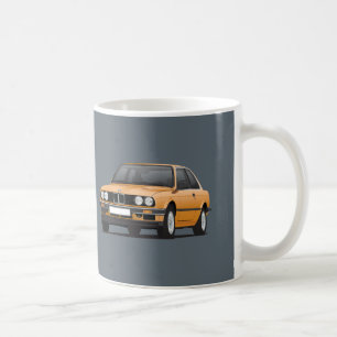 BMW 3 serie, E30, orange Kaffemugg