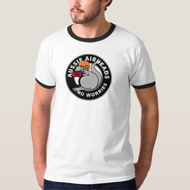 BMW AirheadsDownunder (Aussie Airheads) T-tröja T Shirt (Framsida)
