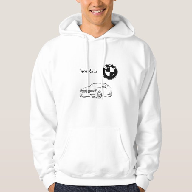 BMW Äkta kärlek Hoodie (Framsida)
